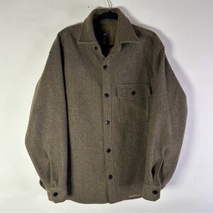 H&M Men's Size Large Relaxed Fit Felted Overshirt